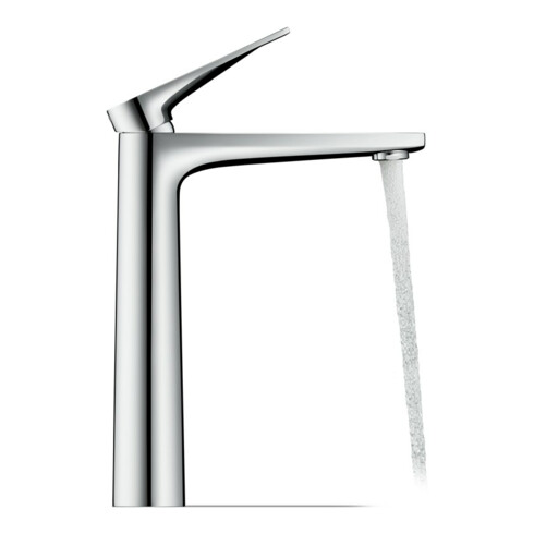 Duravit Waschtisch-Einhebelmischer Tulum XL Ausl. 155mm, o. Zugst.-Ablaufgarn., chr
