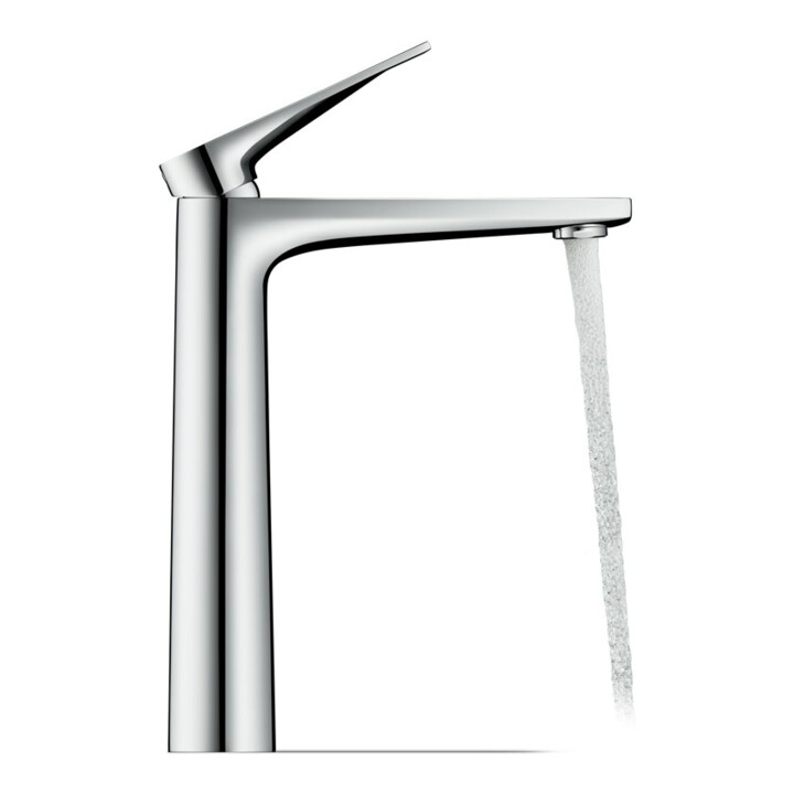Duravit Waschtisch-Einhebelmischer Tulum XL Ausl. 155mm, o. Zugst.-Ablaufgarn., chr