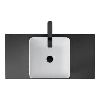 Duravit Waschtisch-Einhebelmischer Tulum XL Ausl. 155mm, o. Zugst.-Ablaufgarn., sw m