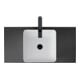 Duravit Waschtisch-Einhebelmischer Tulum XL Ausl. 155mm, o. Zugst.-Ablaufgarn., sw m-1
