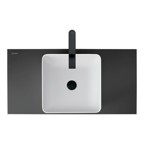 Duravit Waschtisch-Einhebelmischer Tulum XL Ausl. 155mm, o. Zugst.-Ablaufgarn., sw m