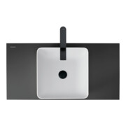Duravit Waschtisch-Einhebelmischer Tulum XL Ausl. 155mm, o. Zugst.-Ablaufgarn., sw m