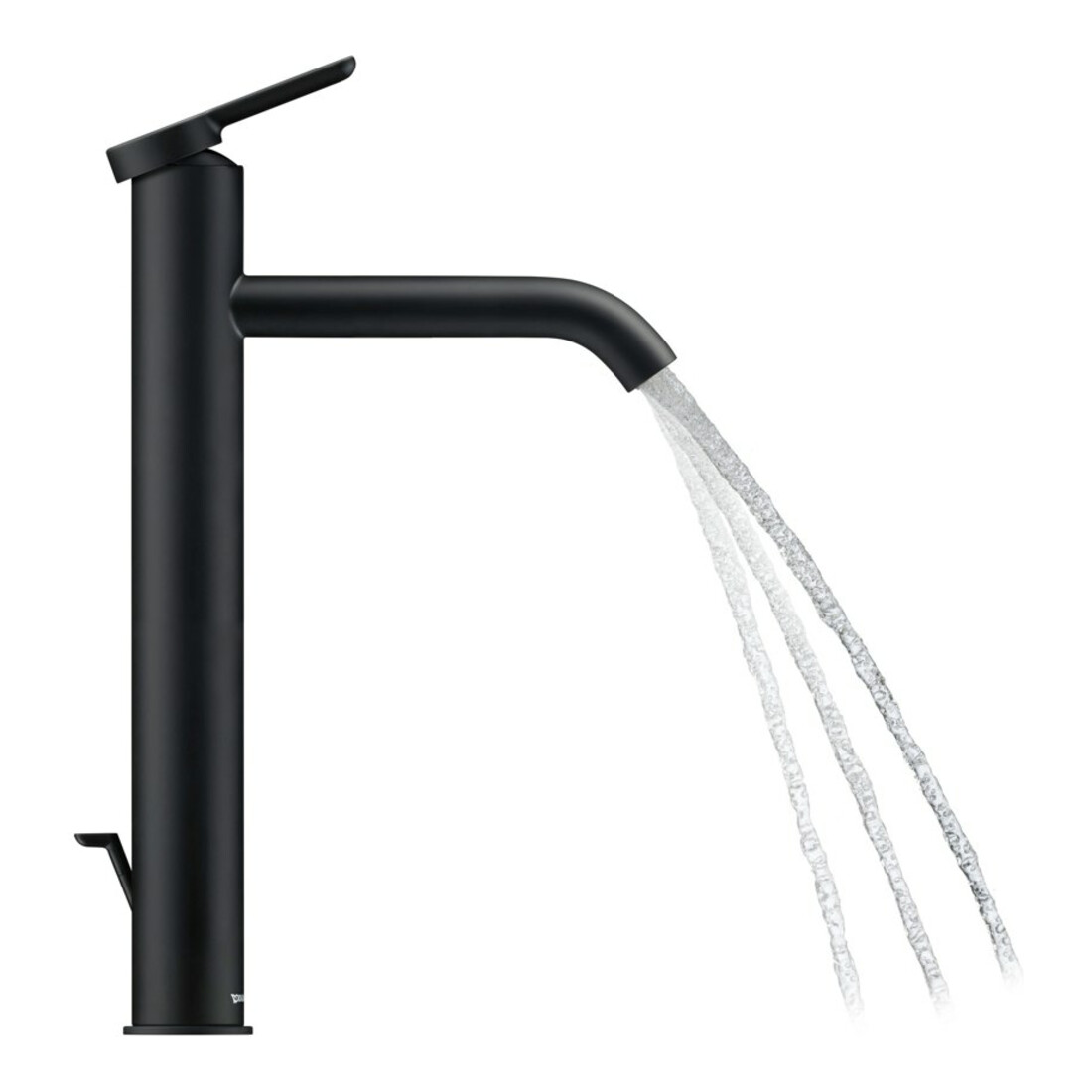 Duravit Waschtisch-Einhebelmischer XL C.1 Ausl. 166mm, m Zugst.-Ablaufgarn., sw ma