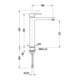 Duravit Waschtisch-Einhebelmischer XL Fresh + -Flow D-Code Ausladung 180mm, chrom