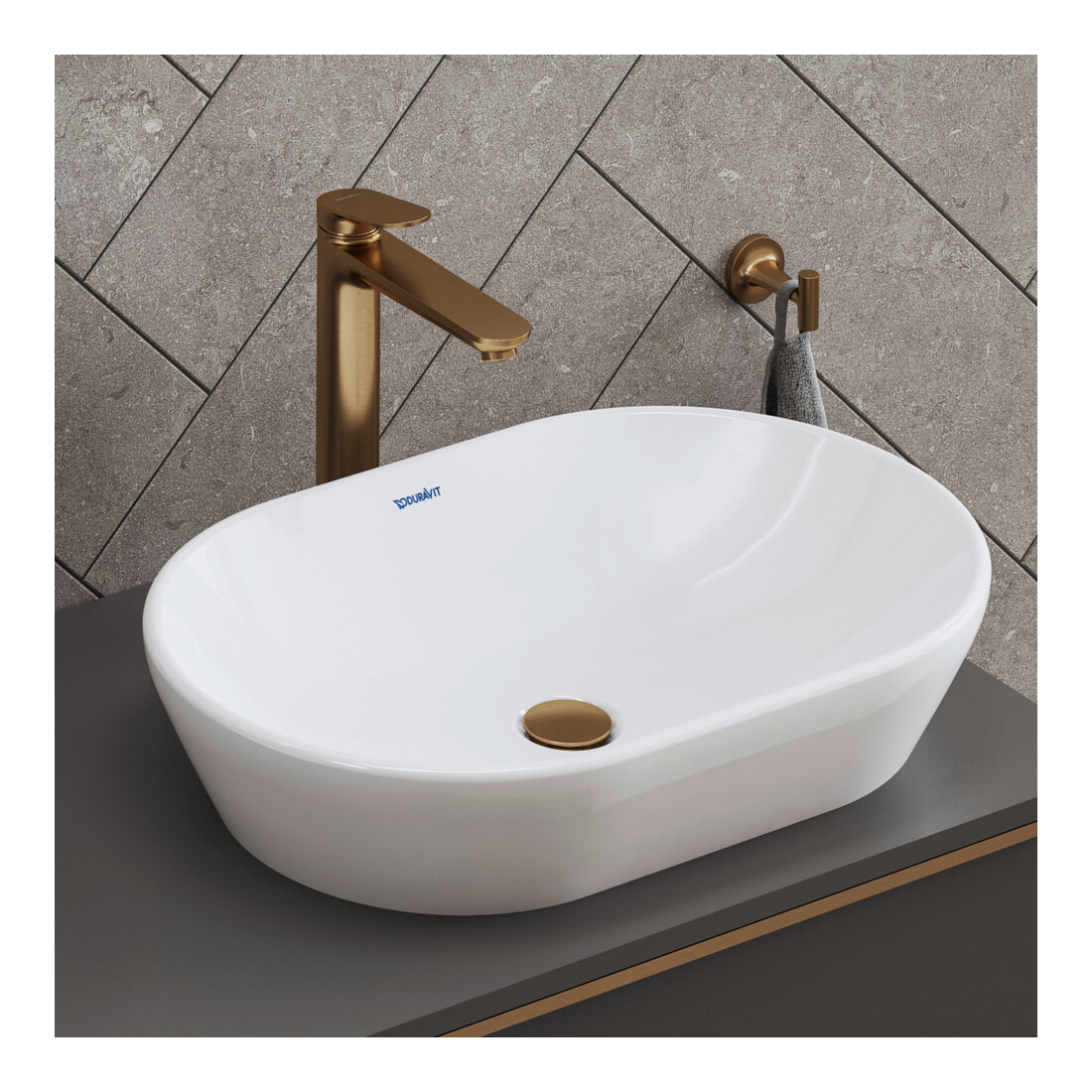 Duravit Waschtisch-Einhebelmischer XL Wave A 176mm, o. Zugst.Abl.Gar., bron geb.