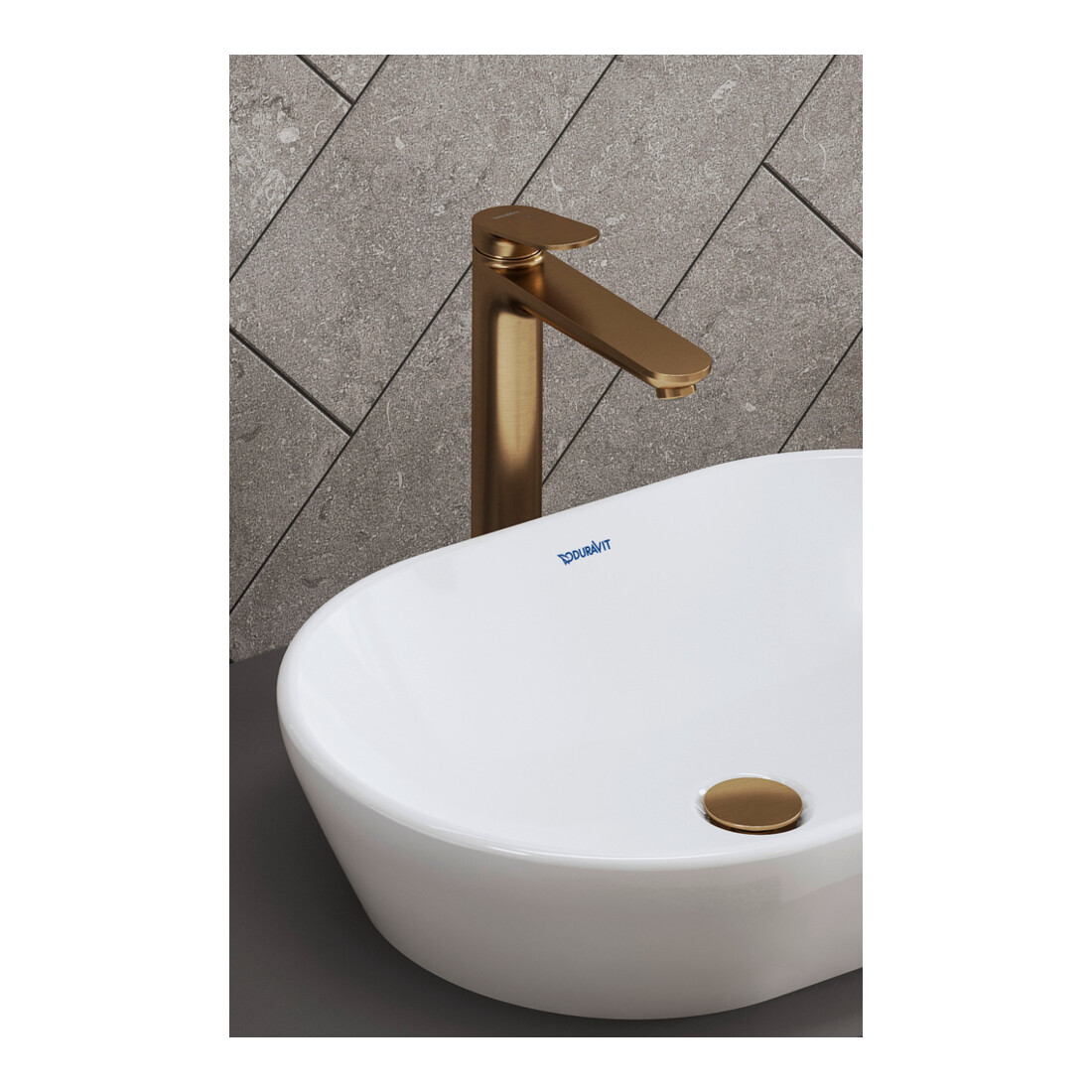 Duravit Waschtisch-Einhebelmischer XL Wave A 176mm, o. Zugst.Abl.Gar., bron geb.
