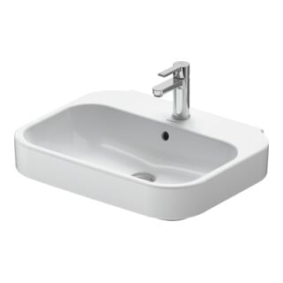 Duravit Waschtisch Happy D.2 60x47,5cm, we, m HL, ÜL, Hahnlochbank