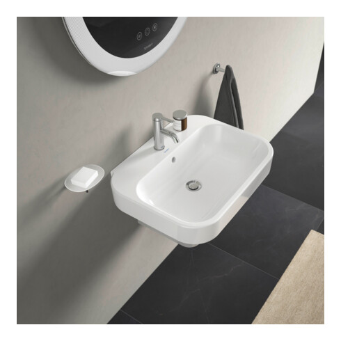 Duravit Waschtisch Happy D.2 60x47,5cm, we, m HL, ÜL, Hahnlochbank