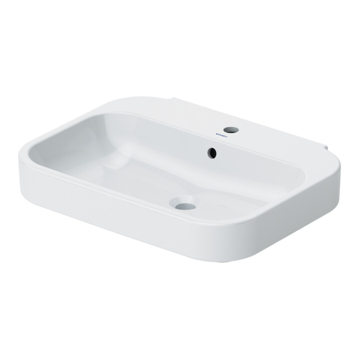 Duravit Waschtisch Happy D.2 65x49,5cm, we, m HL, ÜL, Hahnlochbank