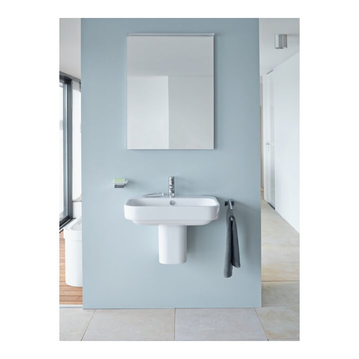 Duravit Waschtisch Happy D.2 65x49,5cm, we, m HL, ÜL, Hahnlochbank