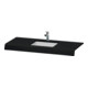 Duravit Waschtisch-Konsole DuraStyle 55x80x10cm, 1 Ausschnitt, Eiche schwarz-1