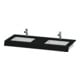 Duravit Waschtisch-Konsole DuraStyle 55x80x10cm, 2 Ausschnitte, Eiche schwarz-1