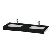 Duravit Waschtisch-Konsole DuraStyle 55x80x10cm, 2 Ausschnitte, Eiche schwarz