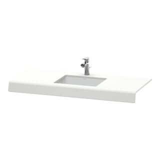 Duravit Waschtisch-Konsole DuraStyle 80-200x55x10cm, 1 Ausschnitt, weiß matt