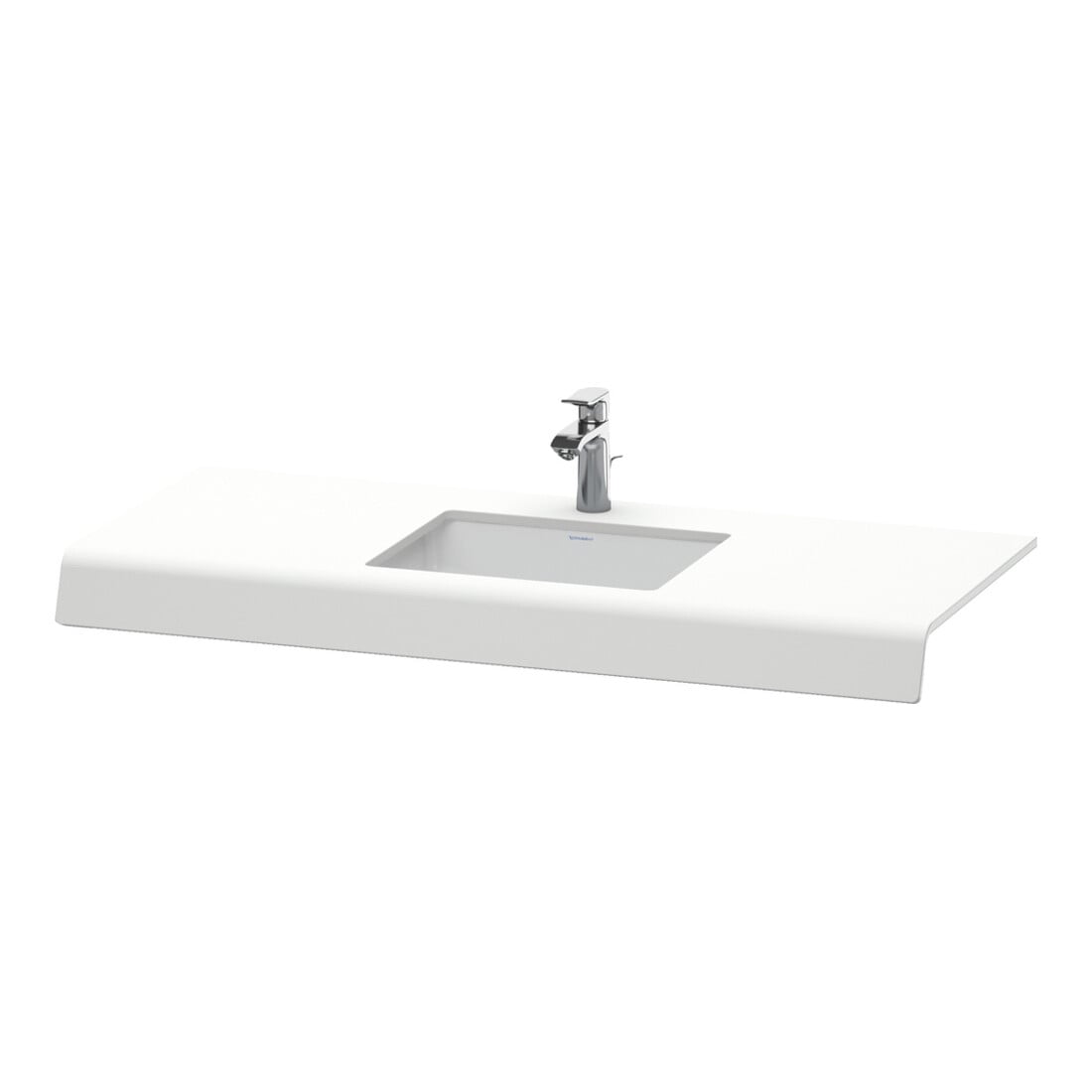 Duravit Waschtisch-Konsole DuraStyle 80-200x55x10cm, 1 Ausschnitt, weiß matt
