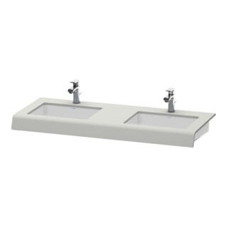 Duravit Waschtisch-Konsole DuraStyle 80-200x55x10cm, 2 Ausschn, betongr matt