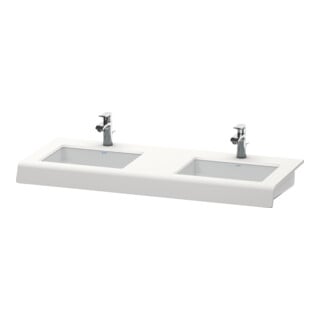 Duravit Waschtisch-Konsole DuraStyle 80-200x55x10cm, 2 Ausschn, we. Hochglanz