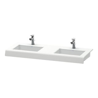 Duravit Waschtisch-Konsole DuraStyle 80-200x55x10cm, 2 Ausschnitte, weiß matt