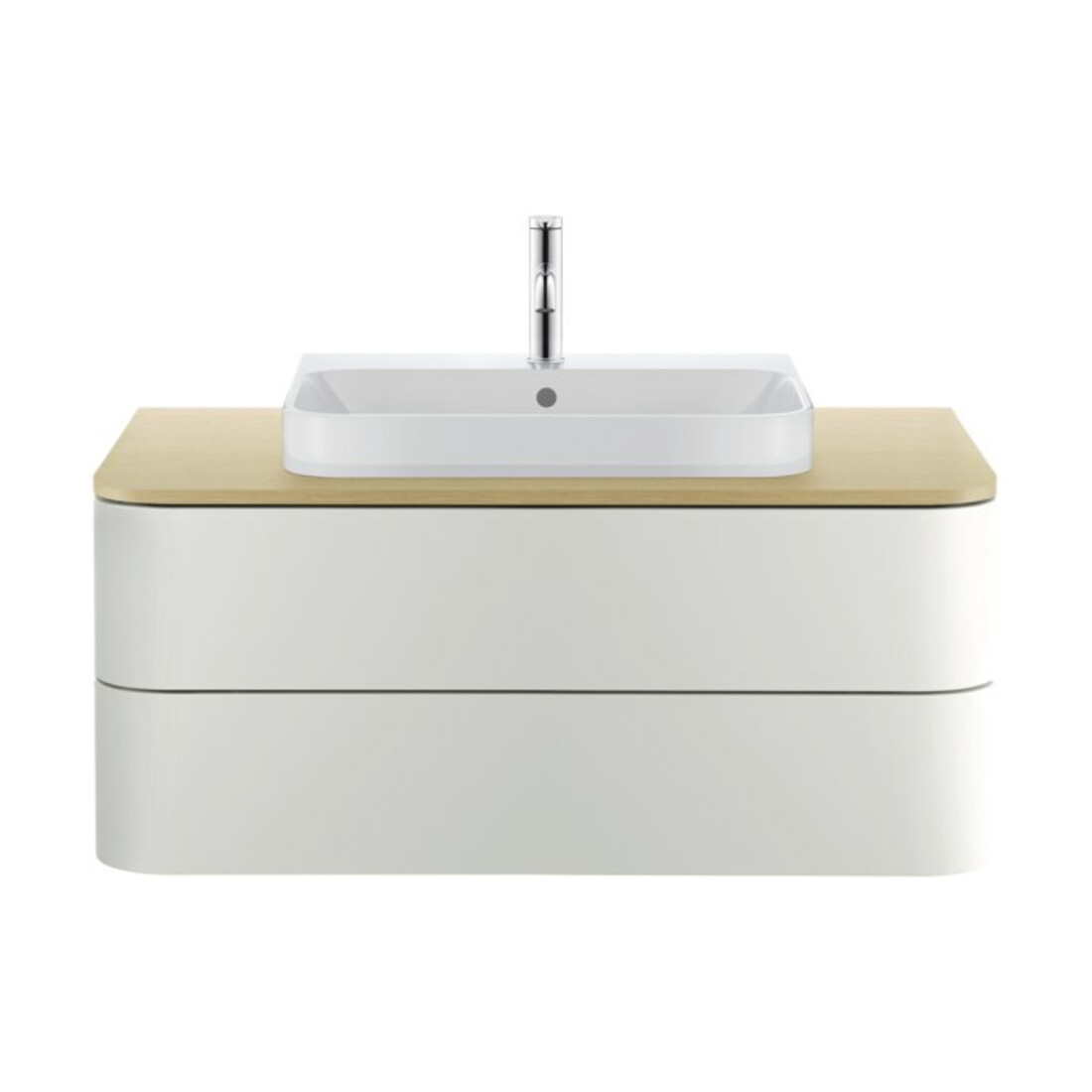 Duravit Waschtisch-Konsole Happy D.2 Plus 100x55cm, m 1 Ausschn, mediterrane Eiche