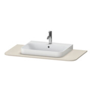 Duravit Waschtisch-Konsole Happy D.2 Plus 100x55cm, m 1 Ausschn, taupe supermatt