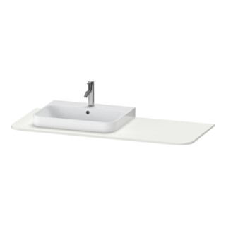 Duravit Waschtisch-Konsole Happy D.2 Plus 130x55cm, m 1 AS, B li, Nord we s-matt