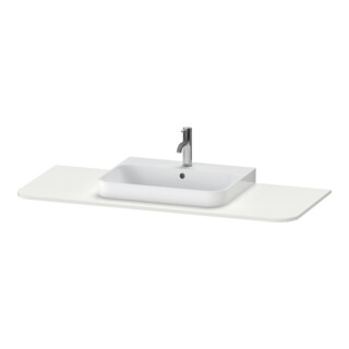 Duravit Waschtisch-Konsole Happy D.2 Plus 130x55cm, m 1 AS, B mit, Nord we s-matt