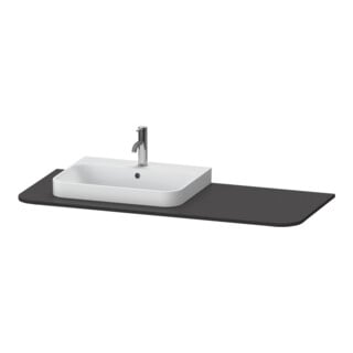 Duravit Waschtisch-Konsole Happy D.2 Plus 130x55cm, m 1 AS, Beck. li, graph matt