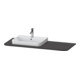Duravit Waschtisch-Konsole Happy D.2 Plus 130x55cm, m 1 AS, Beck. li, graph matt-1