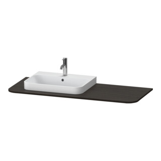 Duravit Waschtisch-Konsole Happy D.2 Plus 130x55cm, m 1 AS, Beck. li, Nussb geb.
