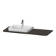 Duravit Waschtisch-Konsole Happy D.2 Plus 130x55cm, m 1 AS, Beck. li, Nussb geb.-1