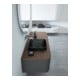Duravit Waschtisch-Konsole Happy D.2 Plus 130x55cm, m 1 AS, Beck. li, Nussb geb.