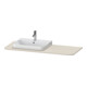 Duravit Waschtisch-Konsole Happy D.2 Plus 130x55cm, m 1 AS, Beck. li, Tau matt-1