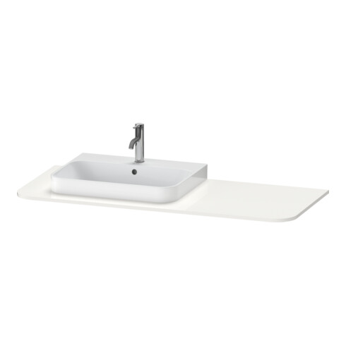 Duravit Waschtisch-Konsole Happy D.2 Plus 130x55cm, m 1 AS, Beck. mit, graph matt