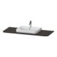 Duravit Waschtisch-Konsole Happy D.2 Plus 130x55cm, m 1 AS, Beck. mit, Nussb geb.-1