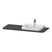 Duravit Waschtisch-Konsole Happy D.2 Plus 130x55cm, m 1 AS, Beck. re, graph matt