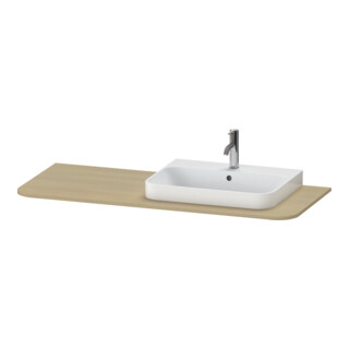 Duravit Waschtisch-Konsole Happy D.2 Plus 130x55cm, m 1 AS, Beck. re, Medit. Ei