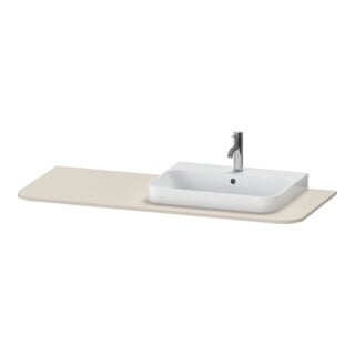 Duravit Waschtisch-Konsole Happy D.2 Plus 130x55cm, m 1 AS, Beck. re, Tau matt