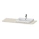 Duravit Waschtisch-Konsole Happy D.2 Plus 130x55cm, m 1 AS, Beck. re, Tau matt-1
