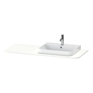 Duravit Waschtisch-Konsole Happy D.2 Plus 130x55cm, m 1 AS, Beck. re, we s-matt