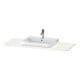 Duravit Waschtisch-Konsole Happy D.2 Plus 130x55cm, m 1 Ausschn, Beck. mit, we hgl-1