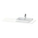Duravit Waschtisch-Konsole Happy D.2 Plus 130x55cm, m 1 Ausschn, Beck. re, we matt-1