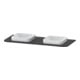 Duravit Waschtisch-Konsole Happy D.2 Plus 130x55cm, m 2 Ausschnitt., graph matt-1