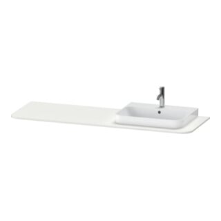 Duravit Waschtisch-Konsole Happy D.2 Plus 160x55cm, m 1 AS, B re, Nord we s-matt