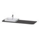 Duravit Waschtisch-Konsole Happy D.2 Plus 160x55cm, m 1 AS, Beck. li, graph matt-1