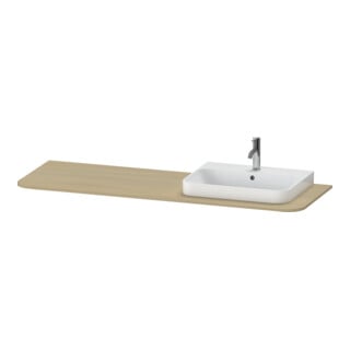Duravit Waschtisch-Konsole Happy D.2 Plus 160x55cm, m 1 AS, Beck. re, Medit. Ei