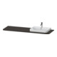 Duravit Waschtisch-Konsole Happy D.2 Plus 160x55cm, m 1 AS, Beck. re, Nussb geb.-1