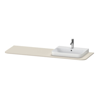 Duravit Waschtisch-Konsole Happy D.2 Plus 160x55cm, m 1 AS, Beck. re, Tau matt
