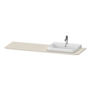 Duravit Waschtisch-Konsole Happy D.2 Plus 160x55cm, m 1 AS, Beck. re, Tau matt