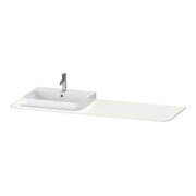 Duravit Waschtisch-Konsole Happy D.2 Plus 160x55cm, m 1 Ausschn, Beck. li, we hgl