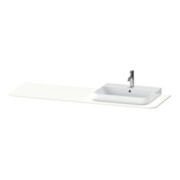 Duravit Waschtisch-Konsole Happy D.2 Plus 160x55cm, m 1 Ausschn, Beck. re, we matt